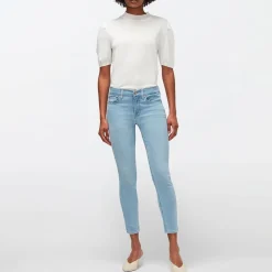 7 For All Mankind Skinny Ankle Jeans in Blue