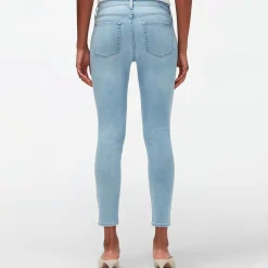 7 For All Mankind Skinny Ankle Jeans in Blue