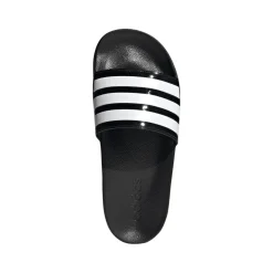 adidas Adilette Shower Slide Sandals in Black-White