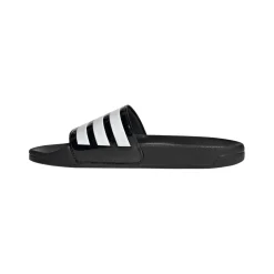 adidas Adilette Shower Slide Sandals in Black-White