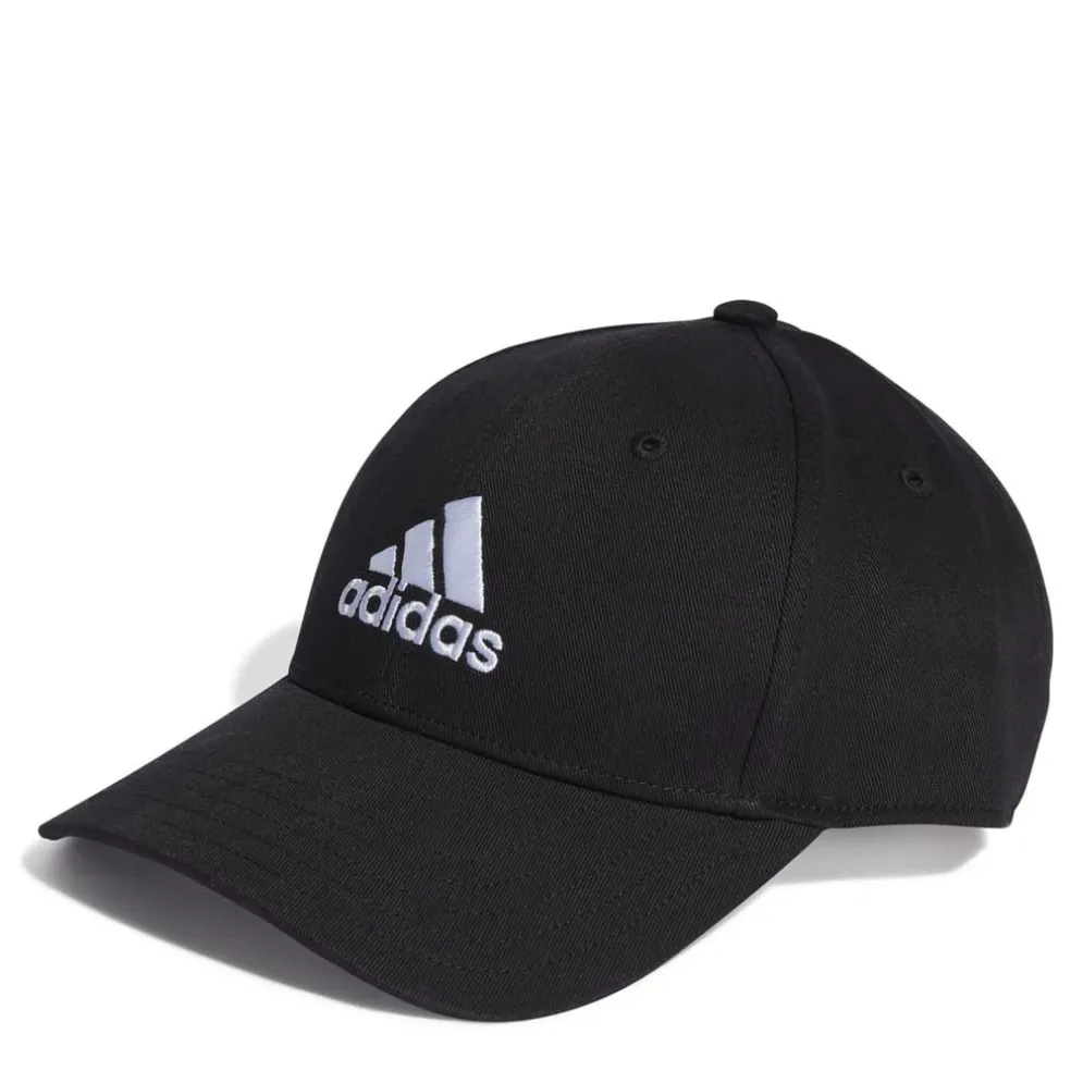 adidas Cotton Twill Baseball Cap in Black
