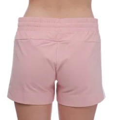 adidas Essentials Slim 3-Stripes Shorts in Pink