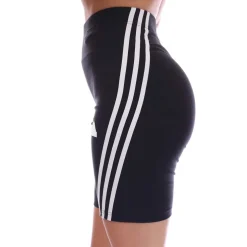 adidas Future Icons 3-Stripes Bike Shorts in Black-White