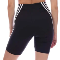adidas Future Icons 3-Stripes Bike Shorts in Black-White