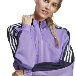 adidas High Neck Athletic Sweatshirt in Purple