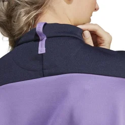 adidas High Neck Athletic Sweatshirt in Purple