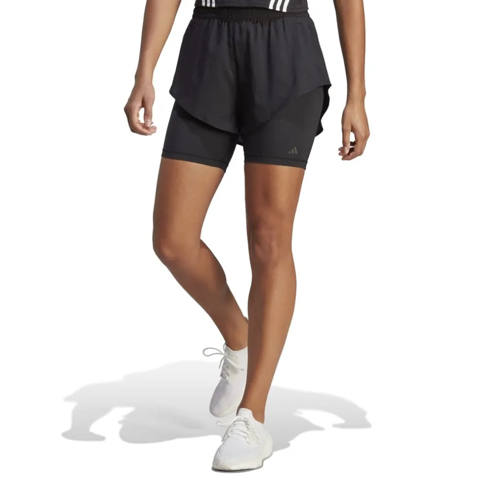 adidas 2n1 Athletic Shorts in Black