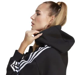 adidas Originals Adicolor Classic Cropped Hoodie in Black