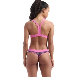 adidas Originals Adidas Bliss Pink Tiger Bralette in Pink