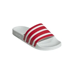 adidas Originals Adilette Slide Sandals in Red