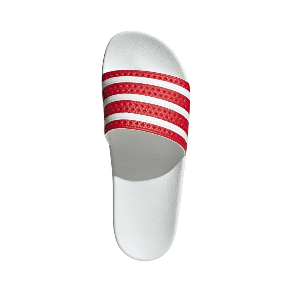 adidas Originals Adilette Slide Sandals in Red