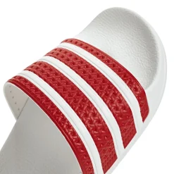 adidas Originals Adilette Slide Sandals in Red