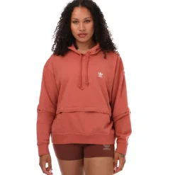 adidas Originals Always Original Snap-Button Hoody in Pink