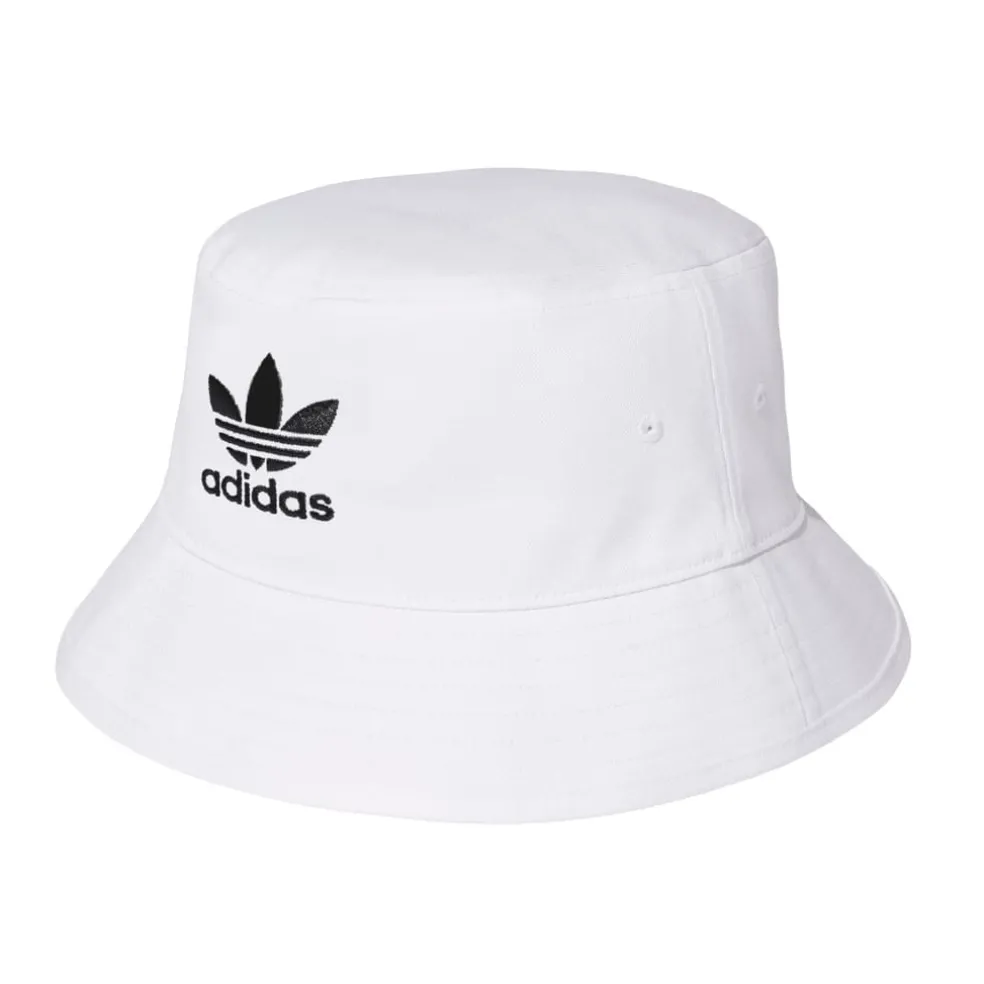adidas Originals Trefoil Bucket Hat in White