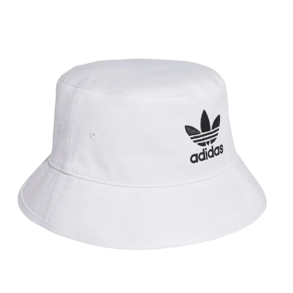 adidas Originals Trefoil Bucket Hat in White