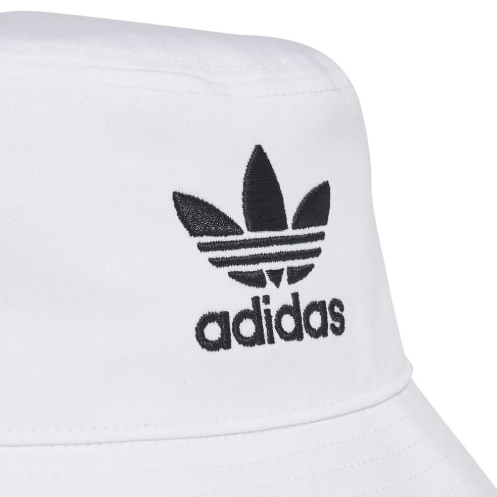 adidas Originals Trefoil Bucket Hat in White