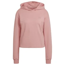 adidas Originals Womens Cropped Hoodie in Pink