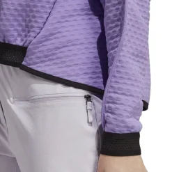 adidas Utilita Half-Zip Relaxed Fit Sweatshirt in Purple