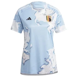 adidas Womens Belgium Away Shirt 2023 2024 in Blue