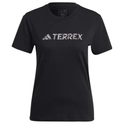 adidas Womens Terrex Classic Logo T-Shirt in Black