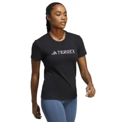 adidas Womens Terrex Classic Logo T-Shirt in Black