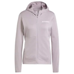 adidas Womens Terrex Xperior Light Fleece Hooded Jacket in Purple