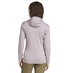 adidas Womens Terrex Xperior Light Fleece Hooded Jacket in Purple