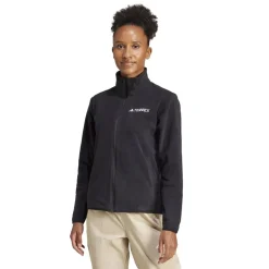adidas Womens Xperior Cross Country Ski Soft Shell Fleece Jacket in Black