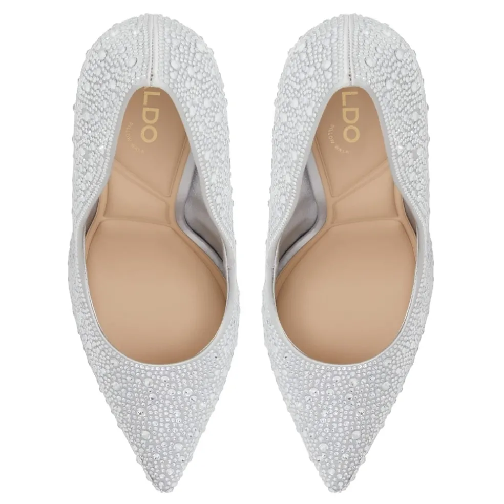Aldo 2.0 Stiletto Heel High Pumps in Silver