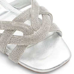 Aldo Corally Slide Sandals in Silver