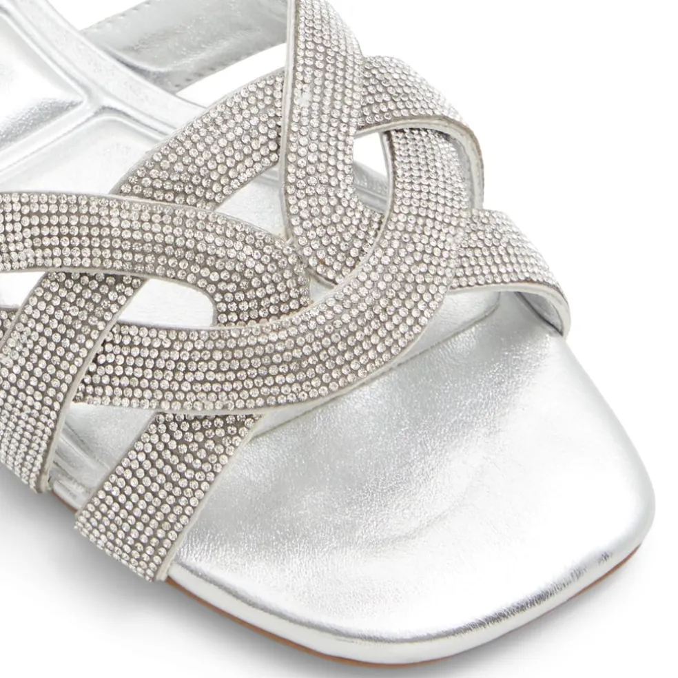 Aldo Corally Slide Sandals in Silver