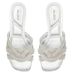 Aldo Corally Slide Sandals in Silver