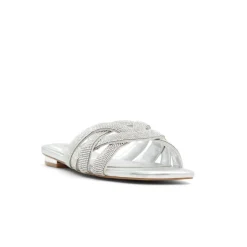 Aldo Corally Slide Sandals in Silver