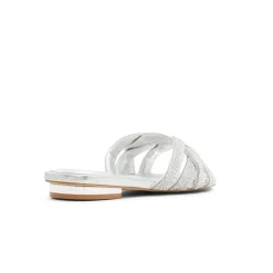 Aldo Corally Slide Sandals in Silver