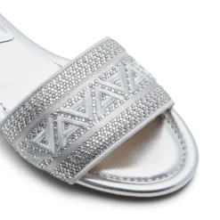 Aldo Ghalia Slide Sandals in Silver