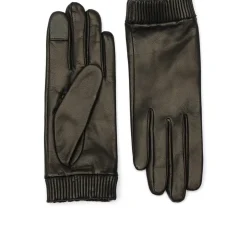 AllSaints Lthr El Cf Glv in Black