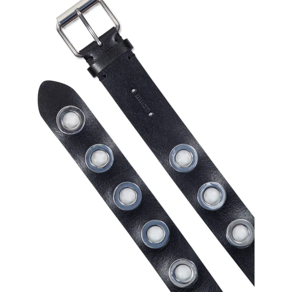 AllSaints 42mm Eyelet Belt in Black