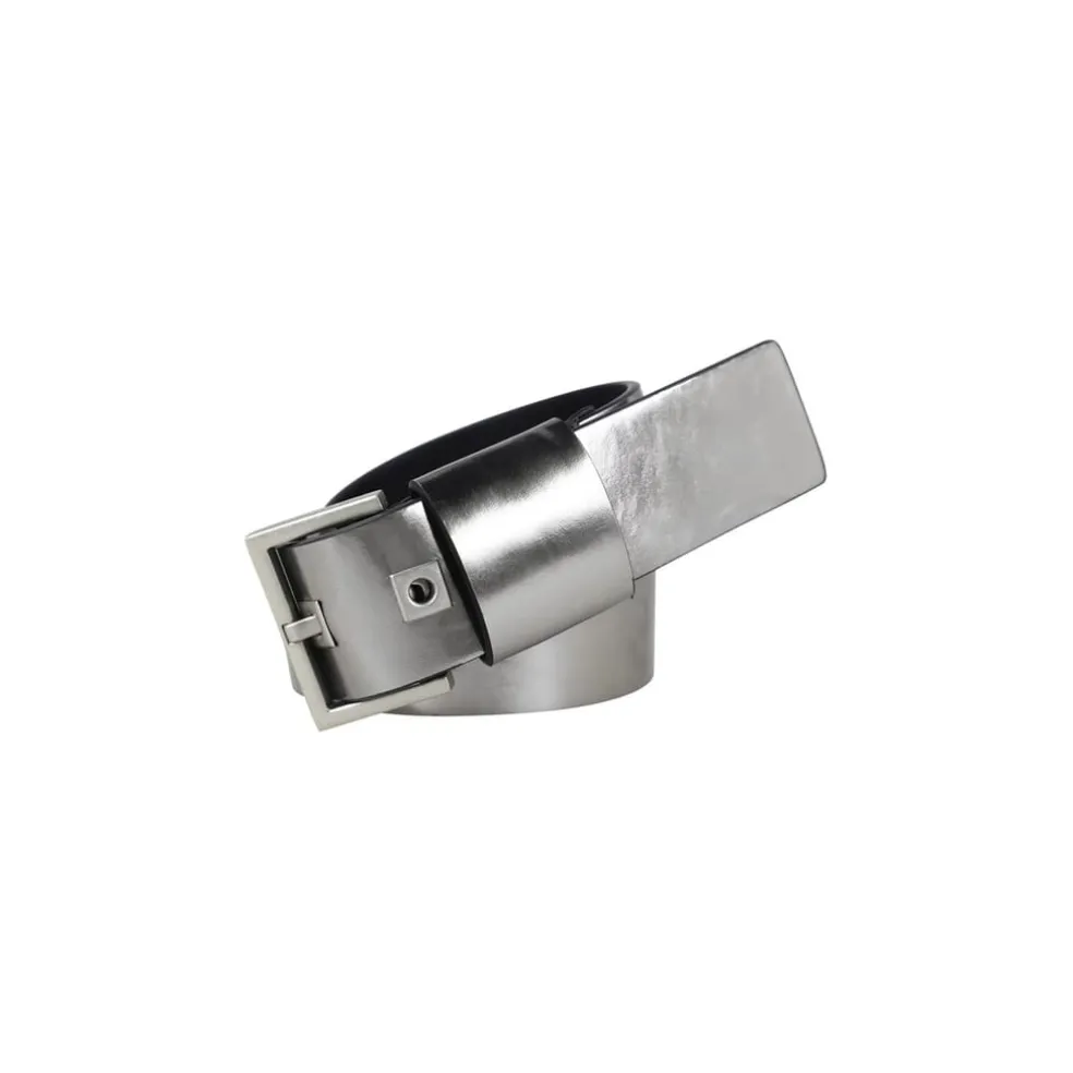 AllSaints 38mm Sq Ey Belt in Black