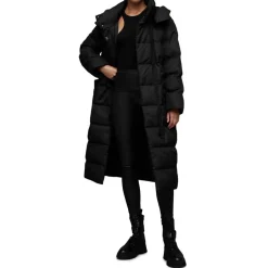 AllSaints Womens Allana Leo Puffer Jacket in Black