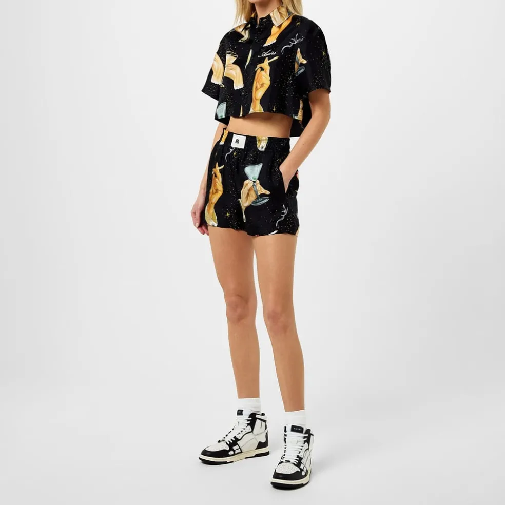 Amiri Champion Chino Shorts in Black