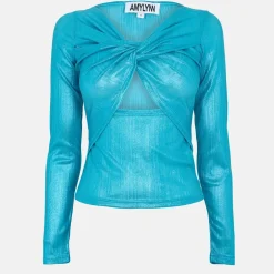 Amylynn Cut Out Top in Blue