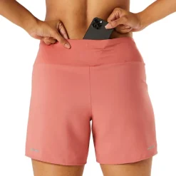 Asics 2in1 Athletic Shorts in Red