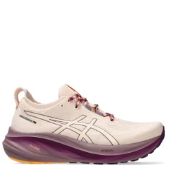 Asics Womens Gel Nimbus 26 Running Shoe in Beige