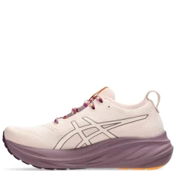 Asics Womens Gel Nimbus 26 Running Shoe in Beige