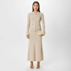 Aya Muse Luna Cardigan in Beige