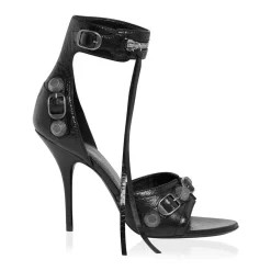 Balenciaga Cagole 110mm Sandals in Black