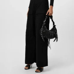 Balenciaga Cagole 110mm Sandals in Black