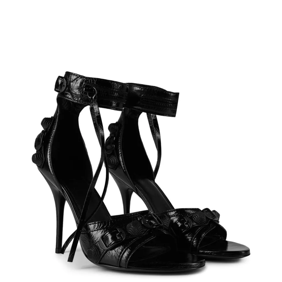 Balenciaga Cagole Sandal in Black