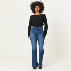 Be You Boat Neck Relaxed Fit Knit Sweater in Black