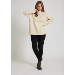 Be You Crew Neck Relaxed Fit Sweater in Neutral